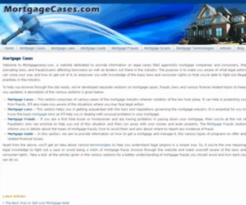 Mortgagecases.com(mortgagecases) Screenshot