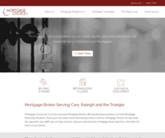 Mortgagechoiceinc.com(A personal mortgage broker) Screenshot