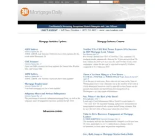 Mortgagedaily.com(Mortgage Statistics and Newswire) Screenshot
