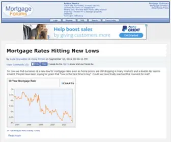 Mortgageforum.net(Mortgage Forums) Screenshot