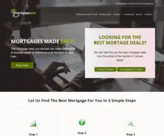 Mortgagegen.co.uk(Mortgages (UK)) Screenshot