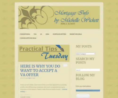 Mortgageinfobymichellewickett.com(Mortgage Info By Michelle Wickett) Screenshot