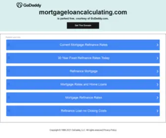 Mortgageloancalculating.com(Free Home Mortgage Calculator 360/365) Screenshot