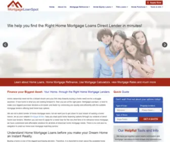 Mortgageloanspot.com(Home Mortgage Loans) Screenshot