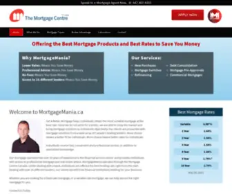 Mortgagemania.ca(Toronto mortgage broker) Screenshot