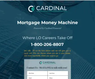 Mortgagemoneymachine.com(Mortgage loan officer recruitment) Screenshot