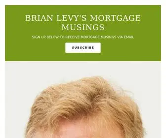 Mortgagemusings.com(Levy's Mortgage Musings) Screenshot