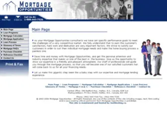 Mortgageopportunities.ca(Mortgage Opportunities) Screenshot