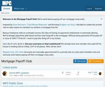 Mortgagepayoff.club(Mortgage Payoff Club) Screenshot