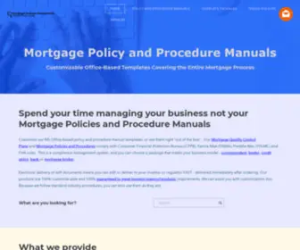 Mortgagepolicymanual.com(Mortgage Policies and Procedures Manuals) Screenshot