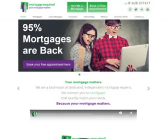 Mortgagerequired.com(Independent Mortgage Advisors) Screenshot