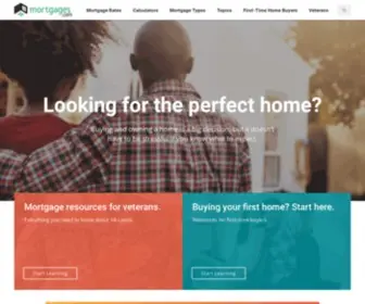 Mortgages.com(Calculators and Guides for Every Type of Homeowner) Screenshot