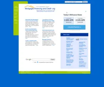 Mortgagesfinancingandcredit.org(mortgagesfinancingandcredit) Screenshot