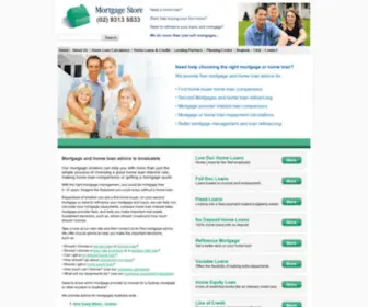 MortgageStore.com.au(Mortgage broker advice for mortgages in Sydney) Screenshot