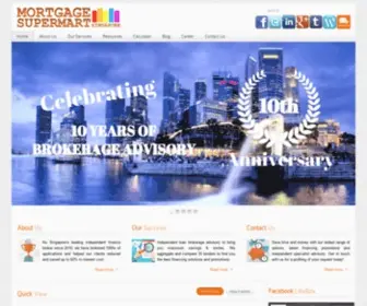 Mortgagesupermart.com.sg(Singapore's Leading Independent Mortgage Broker) Screenshot