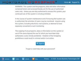 Mortgageworkspace.com(MortgageWorkspace) Screenshot