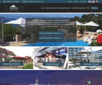 Mortonparasols.com(Commercial Parasols For The Leisure And Catering Industry) Screenshot