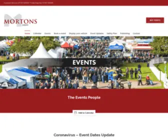 Mortonsevents.co.uk(Mortons Events) Screenshot