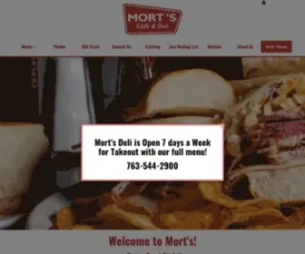 Morts-Deli.com(Mort's Deli) Screenshot