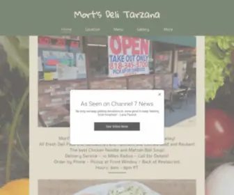 Mortsdelitarzana.com(Mort's Deli) Screenshot