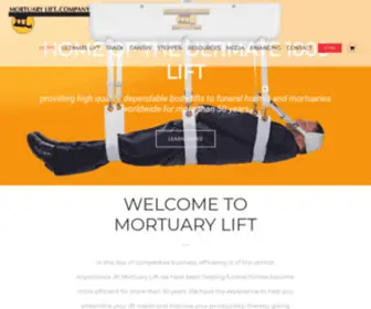 Mortuarylift.com(Mortuary Lift) Screenshot