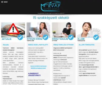 Morvayautosiskola.hu(Főoldal) Screenshot