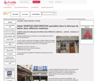 Moryan-Decoration.fr(Lettres en métal) Screenshot