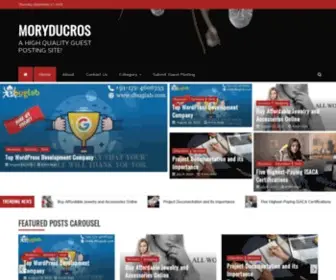 Moryducros.com(A high quality guest posting site) Screenshot