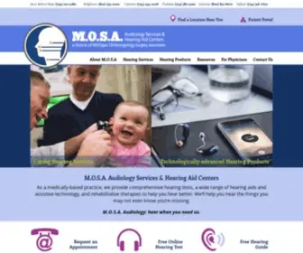 Mosaaudiology.com(MOSA Audiology Services & Hearing Aid Centers) Screenshot