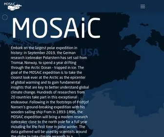 Mosaic-Expedition.org(Embark on the largest polar expedition in history) Screenshot