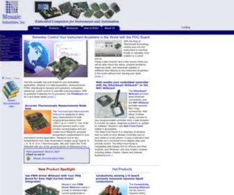 Mosaic-Industries.com(Low cost single board computers) Screenshot