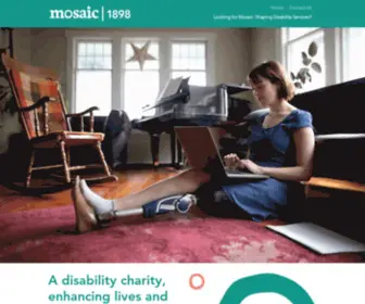 Mosaic1898.co.uk(Leicester Disability Charity) Screenshot