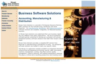 Mosaic21.com(Enterprise Resource Planning software solutions (ERP)) Screenshot