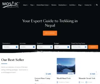 Mosaicadventure.com(Everest Base Camp Trek and other trekking in Nepal) Screenshot