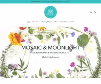 Mosaicandmoonlight.com(Create an Ecommerce Website and Sell Online) Screenshot