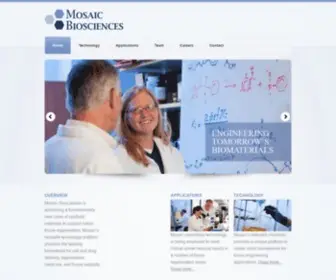 Mosaicbio.com(Mosaic Biosciences) Screenshot