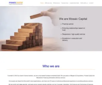 Mosaiccap.com(Mosaic capital) Screenshot