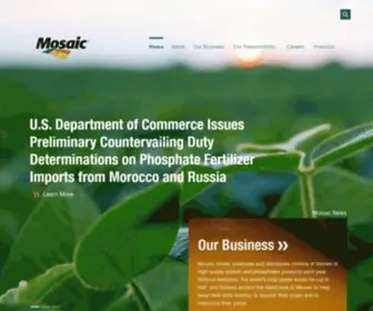 Mosaicco.com(The Mosaic Company) Screenshot