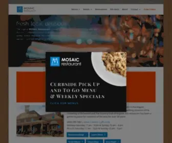 Mosaicedibles.com(MOSAIC Restaurant) Screenshot