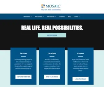 Mosaicinfo.org(Serving People with Intellectual Disabilities) Screenshot