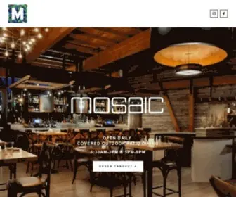 Mosaicredding.com(Mosaic Restaurant) Screenshot