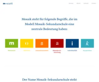 Mosaik-Sekundarschulen.ch(Mosaik) Screenshot