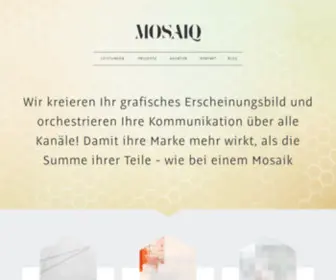 Mosaiq.ch(Mosaiq Kommunikationsagentur) Screenshot