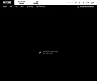 Moschino.com(Moschino® Official Online Shop) Screenshot