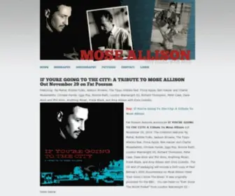 Moseallison.com(Mose Allison) Screenshot