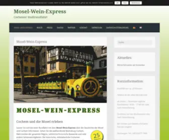 Mosel-Wein-Express.de(Cochemer Stadtrundfahrt) Screenshot