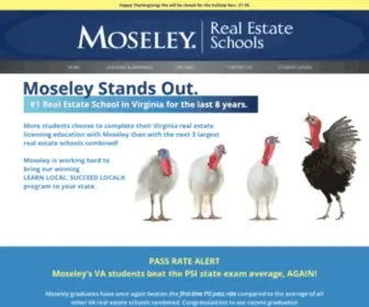 Moseley.org(Moseley Real Estate Schools Moseley Real Estate Schools) Screenshot