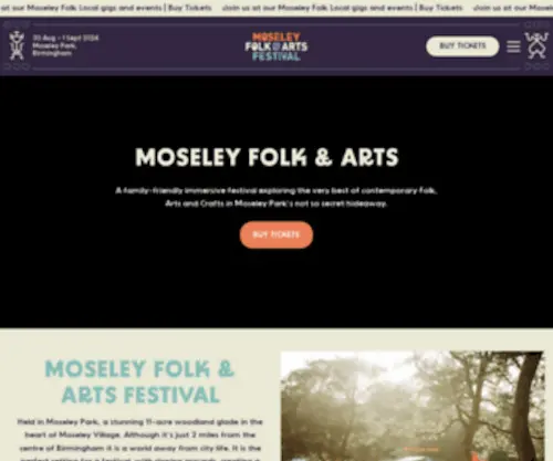 Moseleyfolk.co.uk(Family-friendly Festival with a healthy mix of traditional) Screenshot