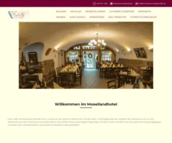 Mosellandhotel-Enderttal.de(Das kleine feine Hotel in Cochem) Screenshot