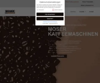 Moser-Kaffeemaschinen.at(Ihr Kaffeemaschinen Partner) Screenshot